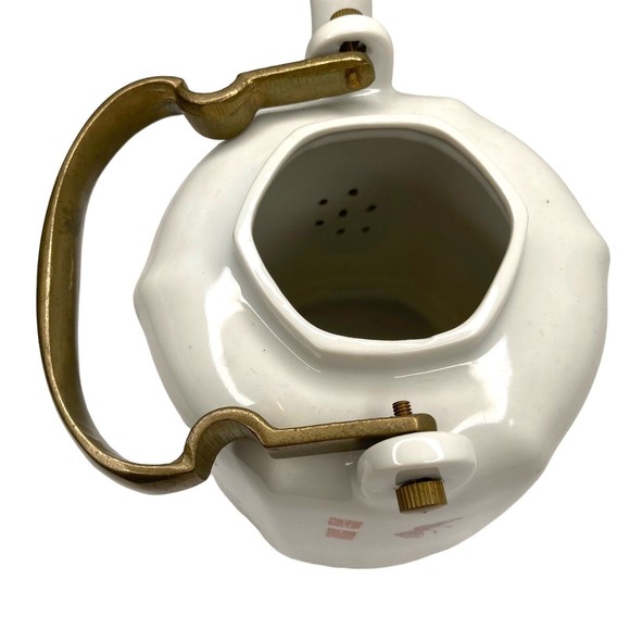 Original Lotus The Tuscany Collection Porcelain Large 6 Cups 48Oz Teapot Japan - Picture 9 of 12